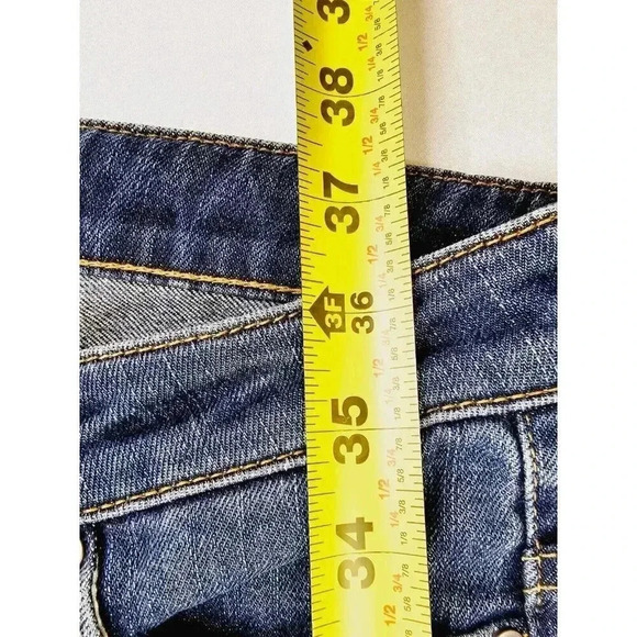 Uniqlo Size 25X30 Women's Skinny Fit Tapered Mid Rise 5 Pocket Blue Denim Jeans - Picture 11 of 12